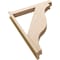 Ekena Millwork 5 1/2-in W x 34-in D x 46-in H Funston Block Rough Cedar Woodgrain TimberThane Outlooker, Primed Tan OUTUR055X34X46FST44RCPR - alternate 4